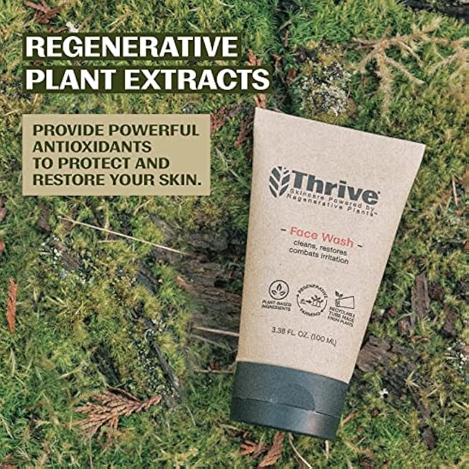THRIVE NATURAL MEN'S FACE WASH  DAILY FOAMING FACIAL CLEANSER FOR MEN WITH UNIQUE PREMIUM NATURAL INGREDIENTS FOR HEALTHIER MENS SKIN CARE  MADE IN USA  MENS FACE WASH  NATURAL FACE WASH FOR MENFACEWASH - Image 3